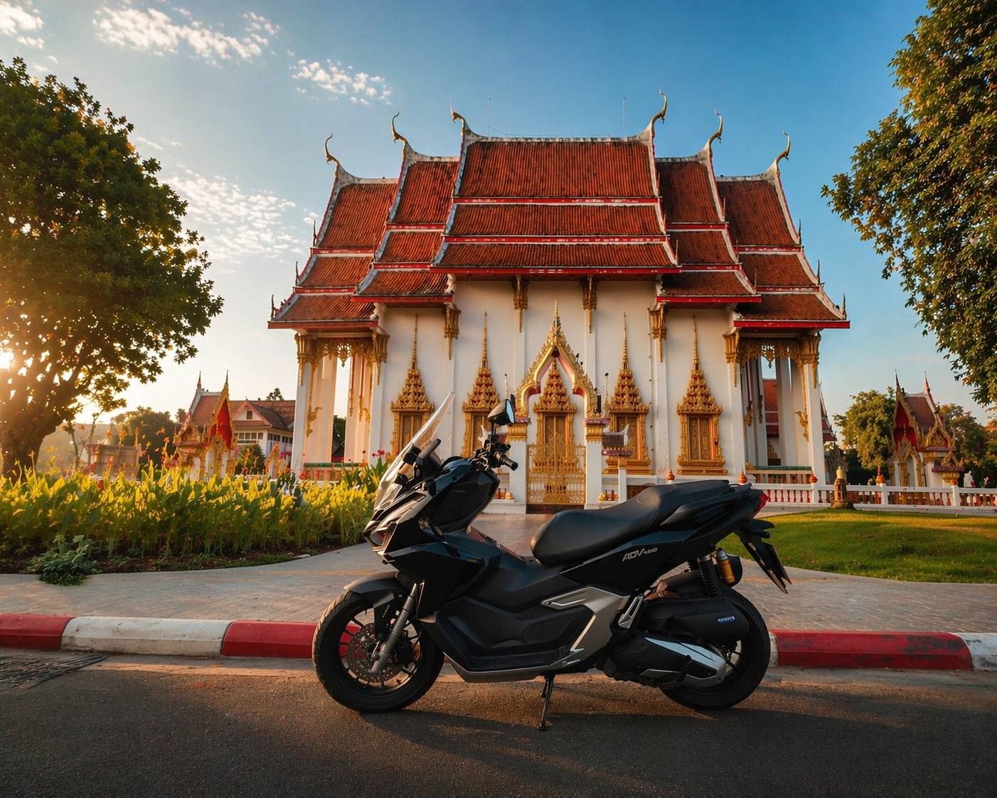 Honda ADV 160cc at temple