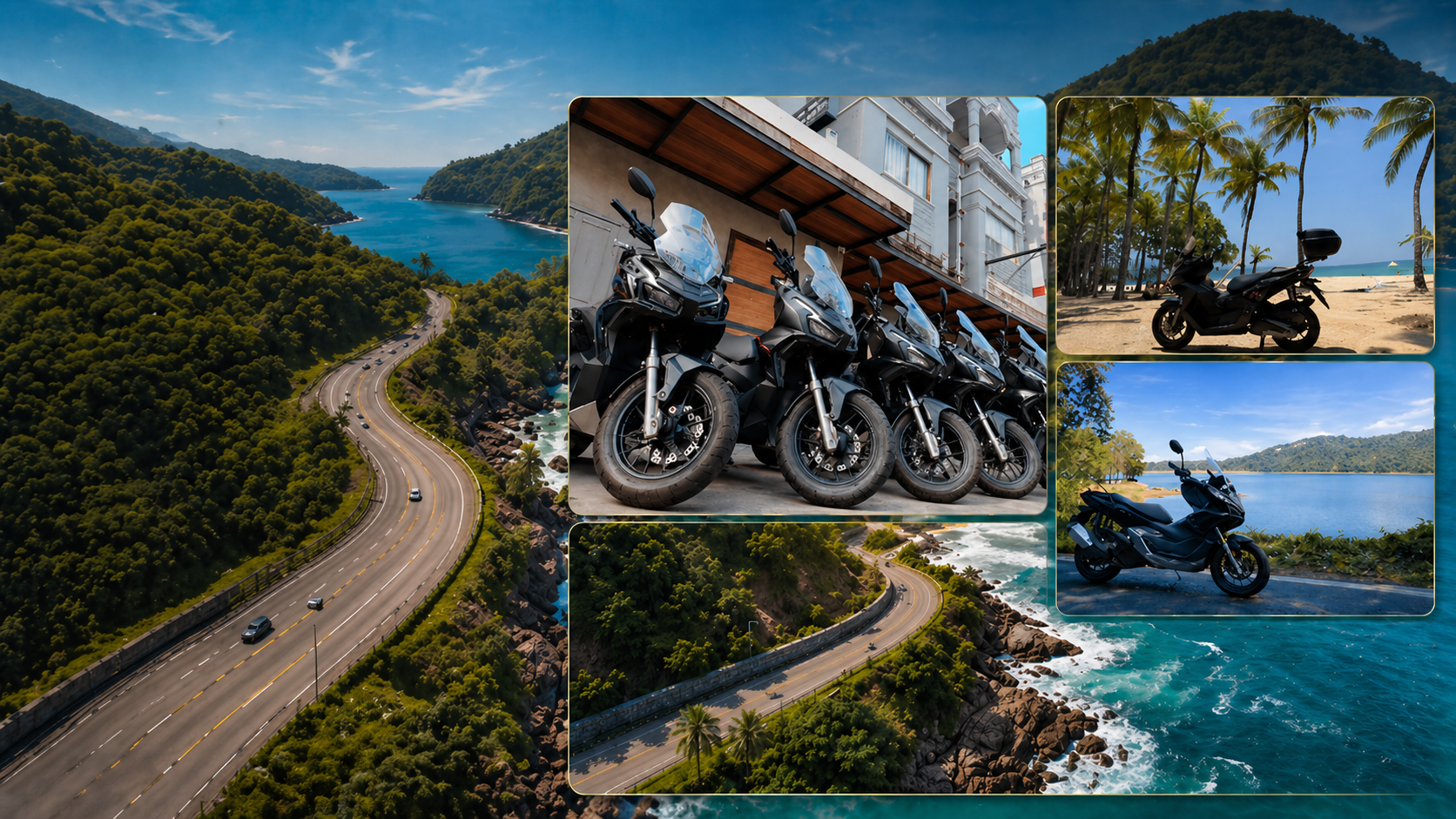 Honda ADV 160cc on Patong Beach coastal road